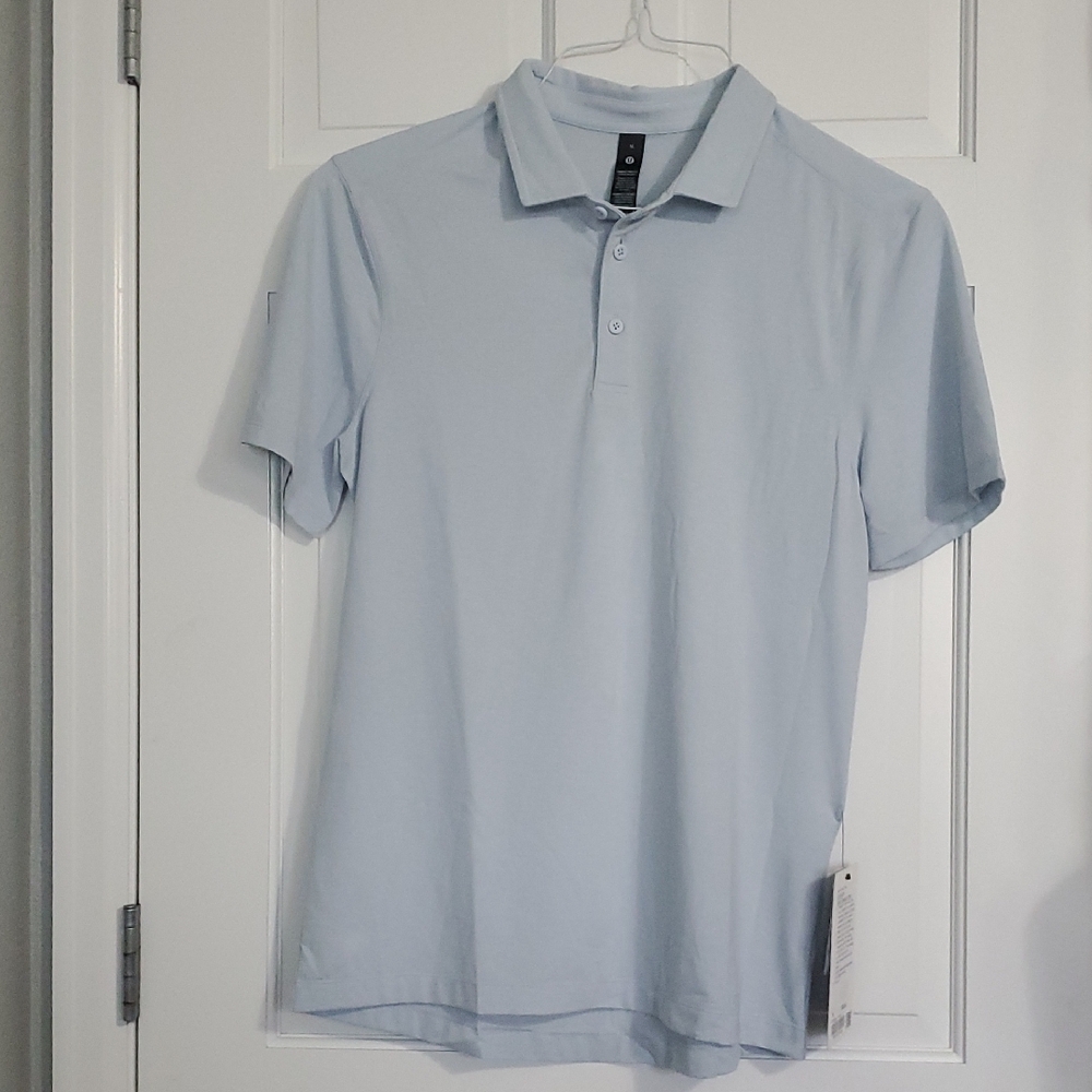 NWT Lululemon Evolution Short Sleeve Polo Blue Mens M